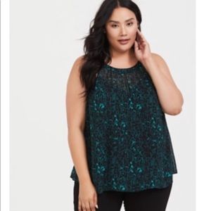 COPY - Torrid Green Cheetah Chiffon Halter Babydo…